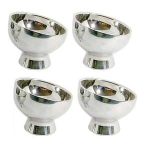 ชามไอศกรีมโลหะทันสมัยพร้อมช้อนถ้วยขนมหวานสแตนเลสอุปกรณ์ครัวที่มีสไตล์ตกแต่งโต๊ะ - Product Image 3