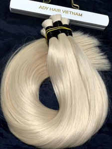 Extensiones de cabello humano virgen vietnamita Remy de grado 12A supersuave doble cutícula completa alineada estilo ondulado a granel Color personalizable - Product Image 3