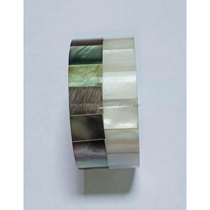 ชุดห่วงรัดผ้าเช็ดปากทำจากไม้พร้อมจี้มุก6ชิ้นตกแต่งโต๊ะทำมือสุดหรูสำหรับงานแต่งงานและรับประทานอาหาร - Product Image 2