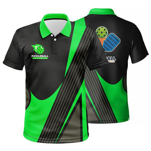 Camiseta de Pádel Personalizada para Hombre, de Poliéster de Secado Rápido, Uniforme de Equipo, Fabricante OEM, Camiseta de Pickleball, Ropa Deportiva de Fábrica - Product Image 1