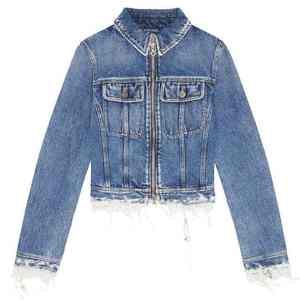 MOQ bajo, gran venta, personalizable, materiales sostenibles de primera calidad y costuras duraderas para tops de mezclilla para mujer - Product Image 1