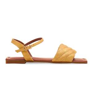 Sandalia de tacón formal amarilla FR5233 - Product Image 3