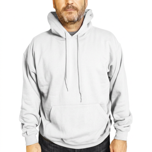 Sudadera con Capucha Azul Marino para Hombre, Corte Regular, Tejido de Algodón, Estilo Casual, Color Sólido, para Otoño - Product Image 5