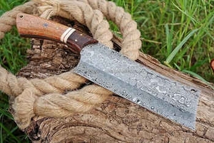 Best-Selling Japanese Style 8 Inch Eco-Friendly Damascus Steel <b>Kitchen</b> Cleaver <b>Knife</b> Rosewood Handle VG10 Blade Factory Direct - Product Image 1