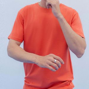 T-shirts surdimensionnés personnalisés pour hommes en mélange polyester/coton |   Fabricant OEM ODM de vêtements d'été de haute qualité - Product Image 1
