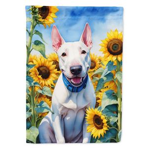 ธงประดับสวนรูปบูลเทอร์เรียร์อังกฤษหลากสีสำหรับประดับสวนกล่องจดหมายงานศิลปะสำหรับสนามหญ้าเตียงดอกไม้ในลานขนาดแบนเนอร์ - Product Image 1