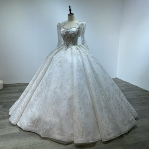 White Removable Sleeves Wedding <b>Dresses</b> Luxury Sleeveless Train Bridal Gowns Customized Logo Printing - Product Image 3