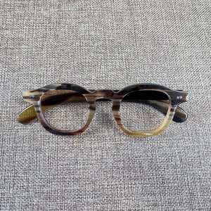 Montures optiques en corne de buffle véritable, légères, en corne naturelle, montures de lunettes de qualité supérieure, fabriquées à la main, anti-lumière bleue - Product Image 1