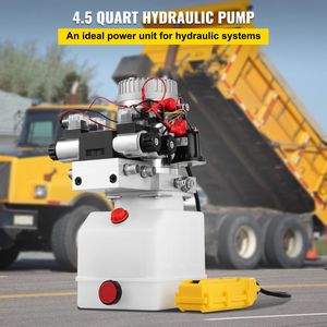 Pompa Idraulica 4.5L 12V DC a Doppio Effetto, Unità di Potenza Idraulica 12V DC con Doppio Solenoide, Pacchetto Idraulico, Motori Idraulici - Product Image 2