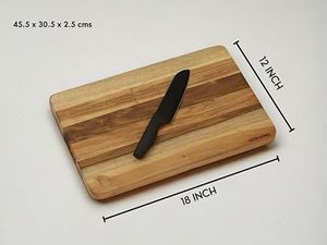 Planche à découper rectangulaire en bois HOMES, passe au lave-vaisselle, planche à découper en bois d'acacia - Product Image 6