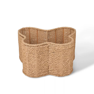 High Quality Handwoven Butterfly Basket Novelty Seagrass Wicker Storage Organizer for Nursery Decor Baby Gift OEM Export - Product Image 4