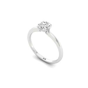Anillo Solitario de Diamante Cultivado en Laboratorio con Corte Octogonal de 092 Quilates, Chapado en Oro de 10K, Joyería Clásica Elegante y de Lujo para Mujer, Anillo de Compromiso - Product Image 4