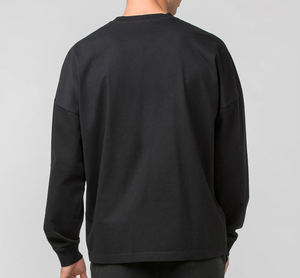 เสื้อยืดแขนยาวผู้ชายทรงพอดีตัว พรีเมียม สีพื้น คอกลม แฟชั่นสตรีท สวมใส่สบายทุกวัน - Product Image 6