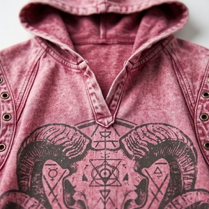 Chaleco sin mangas con capucha para hombre, diseño personalizado con efecto desgastado, estampado geométrico, estilo gótico, informal, para verano - Product Image 4
