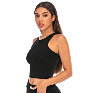 เสื้อครอปท็อปแฟชั่นสั่งทำ แขนสั้น ผ้าฝ้าย 100% คอกลม สไตล์ Y2K ขายส่ง เสื้อยืดผู้หญิง - Product Image 2