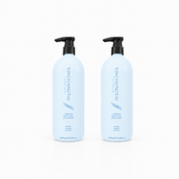 Bouteille Distributrice de Lotion, Shampooing et Gel Douche en PEHD Noir Mat de 1000 ml avec Pompe, Contenant Cylindrique Grande Capacité Rechargeable pour Maison et Salon