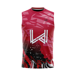 Maillots d'entraînement de football américain 7v7 personnalisés sans manches, respirants, avec logo d'équipe sur le devant, 100 % polyester, séchage rapide - Product Image 4