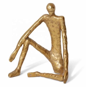 Escultura abstracta moderna de alta calidad para caminar, estatua de Metal, estatuilla para muebles, estantería, decoración de gabinete, precio al por mayor - Product Image 3