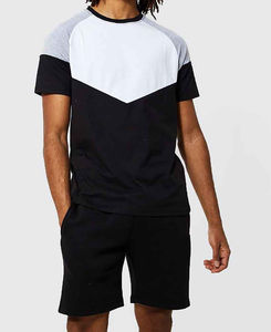 Nouveautés 2026 – Ensembles deux pièces en coton avec impression en relief pour hommes, T-shirt et short d'été, personnalisables avec logo - Product Image 3