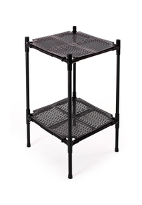 Soporte de Metal Negro de Dos Niveles para Plantas, Soporte para Macetas, Estante de Exhibición de Plantas de Doble Capa para Interiores, Exteriores, Hogar, Jardín, Balcón - Product Image 3