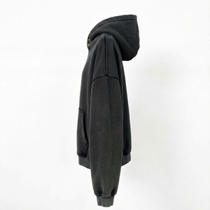 Sudadera con Capucha Oversize para Hombre al por Mayor, de Color Liso, Forro Polar, Estilo Casual para Otoño, Ajuste Regular, Diseño con Bolsillos Tejidos - Product Image 4