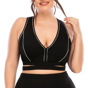Ensemble de sport sexy pour femmes 2024, dos croisé, 2 pièces, grande taille, ensemble de yoga respirant et imperméable, nouvelle tenue d'entraînement - Product Image 6