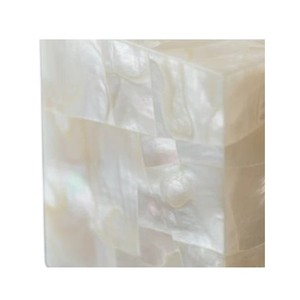 Handmade Wooden Tissue Box with Mother of Pearl Inlay for Home Decor - Product Image 3