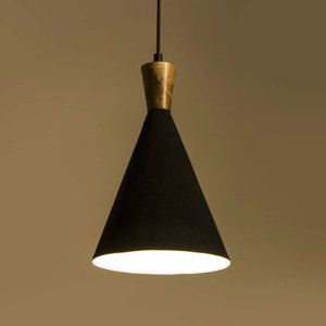 Lampe suspendue en métal de forme ronde, lampe à montage au plafond, taille personnalisée, lampe suspendue en fer finition noire, lampe décorative pour la maison - Product Image 1