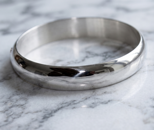 Solid 925 Sterling <b>Silver</b> Polished Hinged Cuff <b>Bangle</b> Bracelet | Classic Minimalist Fine Jewelry Gift <b>for</b> <b>Men</b> - Product Image 6