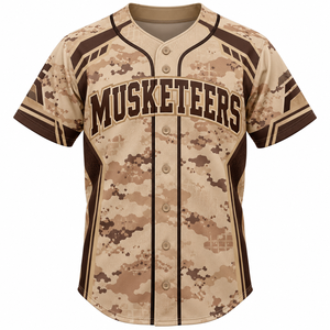 Camiseta Estilo Jersey de Béisbol con Bordado Personalizado al por Mayor a Precio Económico, Jersey de Béisbol con el Mejor Diseño al por Mayor con Personalización - Product Image 5