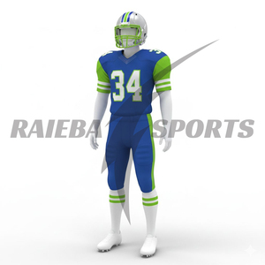 ชุดยูนิฟอร์มอเมริกันฟุตบอลแบบกำหนดเองสำหรับทีม ชุดแข่งขันอเมริกันฟุตบอลพร้อมหมายเลขผู้เล่นแบบกำหนดเอง พิมพ์ลายแบบระเหิด ระบายอากาศได้ดี - Product Image 3