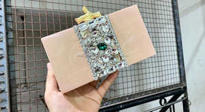 Sac à main de soirée en résine époxy Pochette en résine sur le thème des anges Style antique pour décoration de mariage et cadeau - Product Image 2