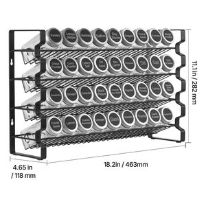 Set Completo di 36 Pezzi per Organizzare Spezie con Barattoli Vuoti, Coperchi, Imbuto e Etichette per Armadietto - Product Image 2