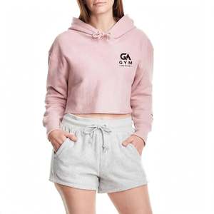 เสื้อครอปฮู้ดดี้ผู้หญิง ยี่ห้อ GYM ACTIVE ผ้าแคนวาสคุณภาพสูง สไตล์ลำลองรักษ์โลก พร้อมเชือกผูก ซักแล้วแห้งไว - Product Image 1