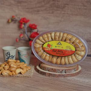 Noix de cajou grillées décortiquées de haute qualité de la marque Dong Phu du Vietnam, certifiées ISO W180, saveur unique, beurrée et salée, 400g, ovale, cadeau - Product Image 6