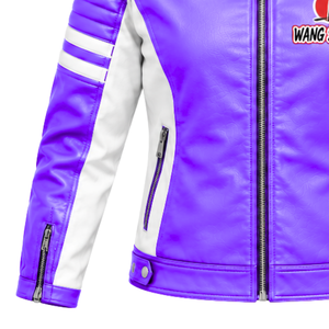 Chaqueta de Cuero para Hombre de Alta Calidad, Estilo Motero, con Paneles Acolchados en los Hombros, Bolsillos con Cremallera Funcionales y Cuello Alto Elegante, Personalizable - Product Image 6