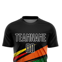 Jersey Sepak Bola Custom Sublimasi Berkualitas Tinggi Bahan 100% Poliester Dibuat Untuk Unisex
