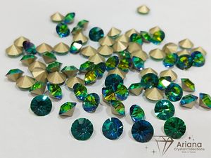 ARIANA Piedras de Cristal Chaton Premium con Reverso Puntiagudo, Colores Ocean Dusk, Peacock, Seashore para Fabricación de Joyas DIY, Diademas y Prendas - Product Image 4