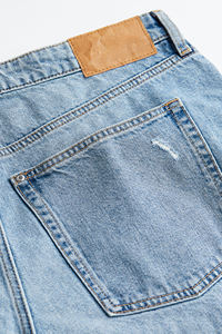 กางเกงยีนส์ผ้ายืดสำหรับผู้หญิงขายส่ง กางเกงยีนส์ทรงสกินนี่ กางเกงยีนส์ผู้หญิงแบบหลวมๆ ทรงแบ็กกี้ ล้างสีแล้ว - Product Image 5