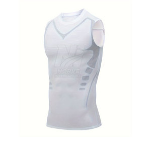 Smooth Fit Sportswear <b>Base</b> <b>Layer</b> Quick Dry Gym Practice Wear Sleeveless Compression Shirt - Product Image 1
