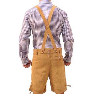 Costume Lederhosen pour homme avec logo personnalisé, tenue bavaroise authentique pour l'Oktoberfest, cuir véritable avec fabrication OEM professionnelle - Product Image 6