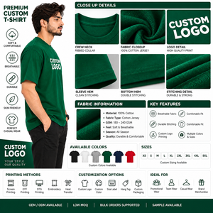 Camisetas de Gimnasio Casuales para Hombre MANGOES FASHION, 100% Algodón, Cuello Redondo, Corte Holgado, Manga Corta, Color Sólido, Secado Rápido, Transpirables, Personalizables - Product Image 5