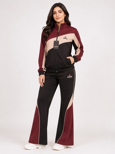 Ensemble de survêtement élégant pour femme : veste et pantalon assortis, idéal pour le yoga, la gym, l'entraînement, les tenues décontractées et le style moderne. - Product Image 3