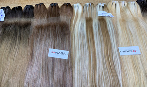 Extensions de cheveux naturels lisses Super Double Drawn et Lace HD, prix d'usine, de 50 cm à 80 cm, cheveux humains vietnamiens - Product Image 2