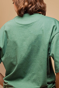 T-shirts surdimensionnés pour femmes de haute qualité, 100% coton, imprimés, à col rond et manches courtes, en vente - Product Image 2