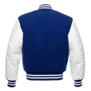 Men's High Quality Winter <b>Varsity</b> <b>Jacket</b> with Stand Collar Custom Logo Embroidery <b>Plain</b> Dyed PolyesterCotton - Product Image 2