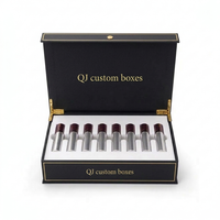 Boîte cadeau en carton rigide personnalisée avec couvercle magnétique et insert en EVA pour bouteille en titane, soins de la peau, parfum et emballage de produits de beauté