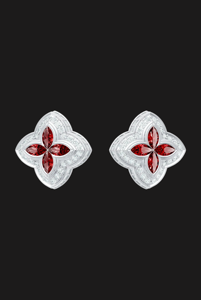 Luxury Marquise Moissanite Clover <b>Stud</b> <b>Earrings</b> Floral 925 <b>Silver</b> Rhodium Plated Jewelry Elegant Gift for Women Daily Wear Shine - Product Image 3