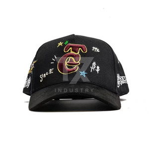 Gorras de Béisbol Deportivas Personalizadas de 5 Paneles, Transpirables, con Doble P, Unisex, Bordadas, de Gamuza, para Exteriores - Product Image 2