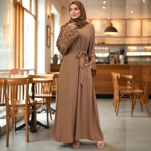 Vente flash : Abaya pour femmes, robe longue musulmane islamique, robe modeste longue avec manches longues pour le Ramadan, l'Aïd et le quotidien - Product Image 5